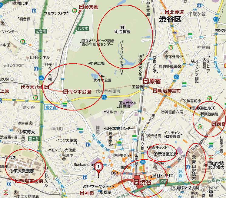 涩谷站地图图片