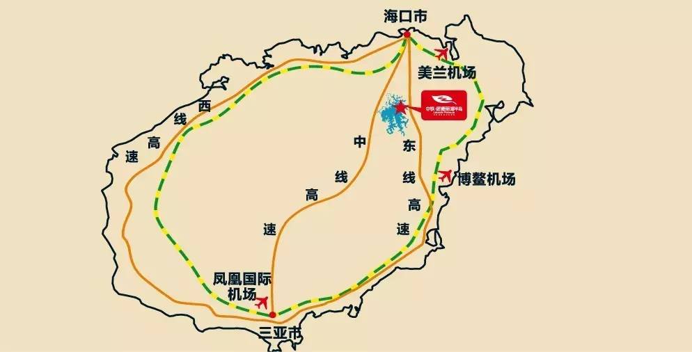 距离海口美兰国际机场50公里,距离琼海市60公里,距离琼海市博鳌机场63