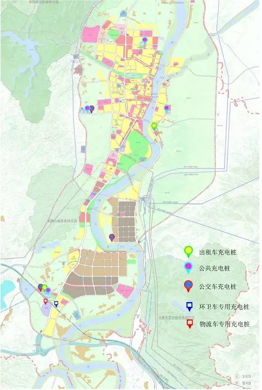 宁都县中心城区充电设施布局示意图相信不远的将来,赣州的道路上就