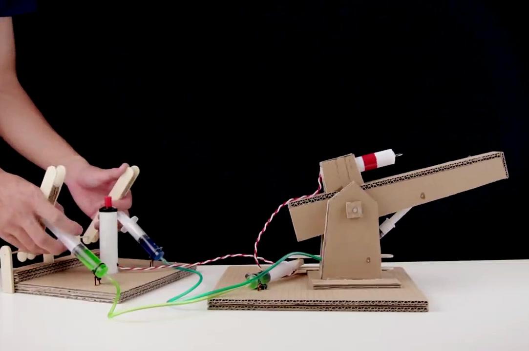 硬纸板手工制作大炮教程步骤图视频