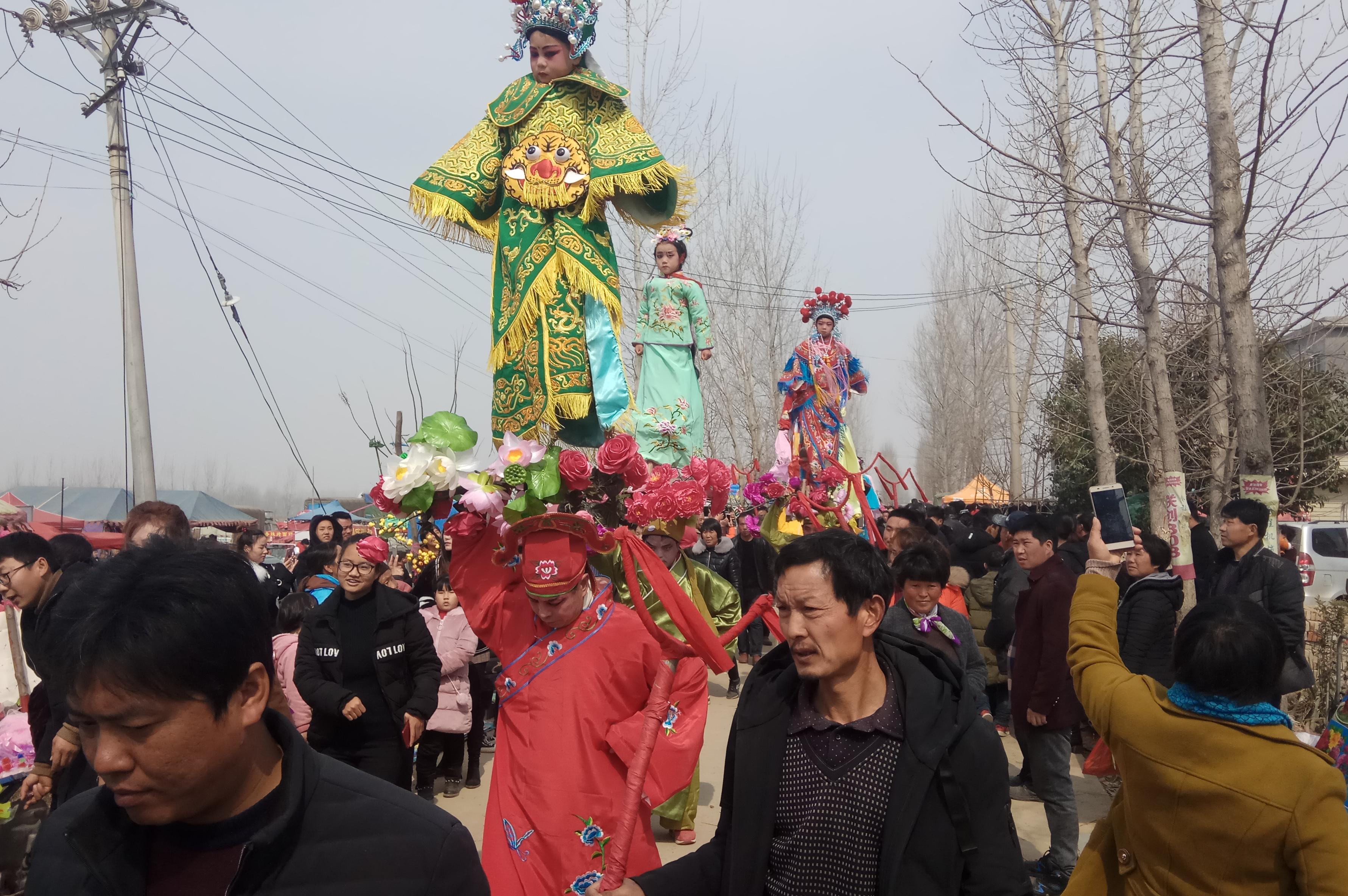 河南泌阳非遗夭庄高跷,小装